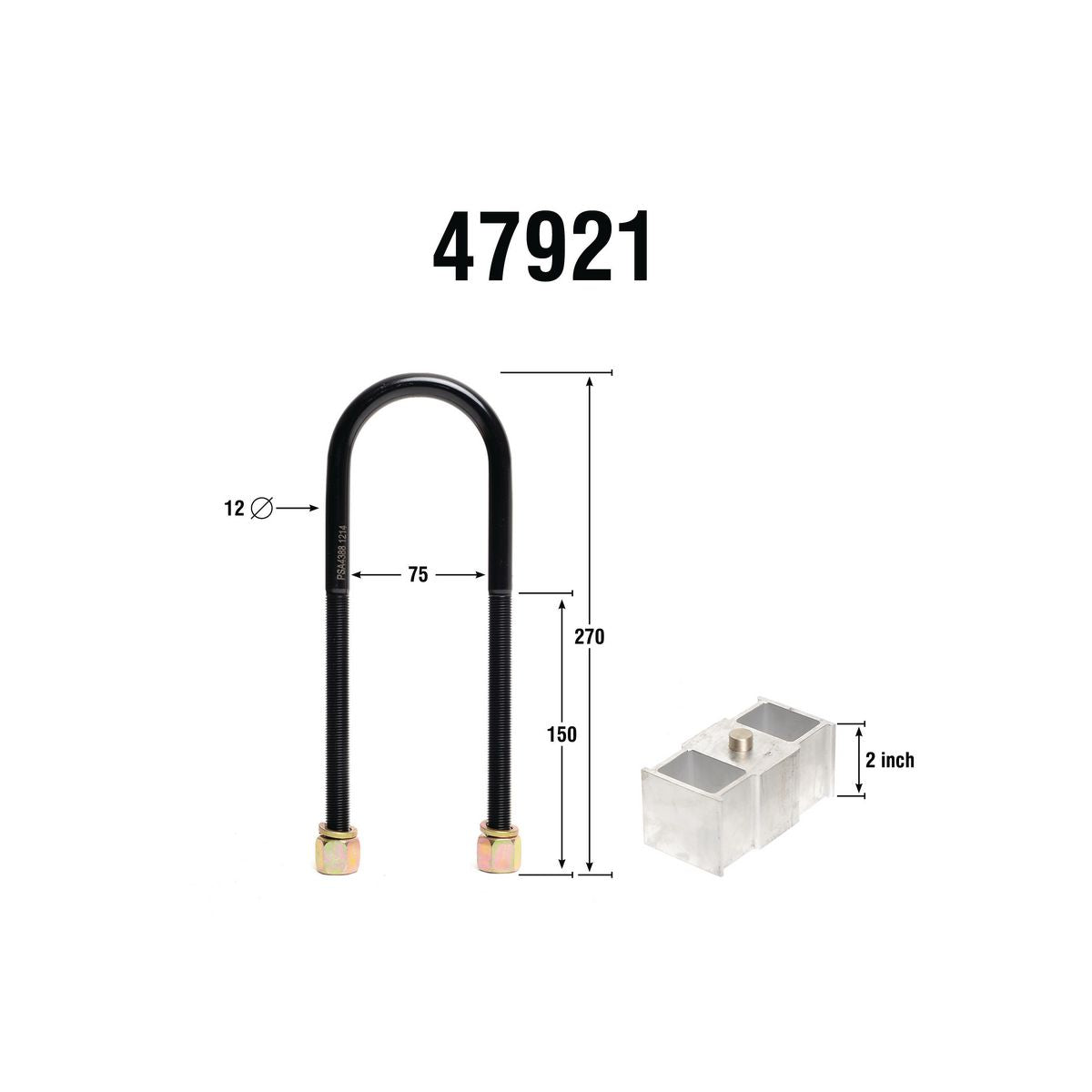 Nolathane Rear Lowering Block Kit 2.0in - 47921