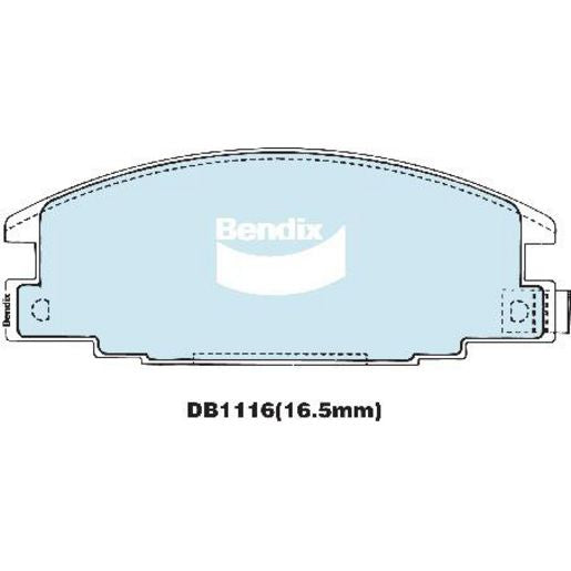 Bendix Heavy Duty Brake Pads Set Front - DB1116HD