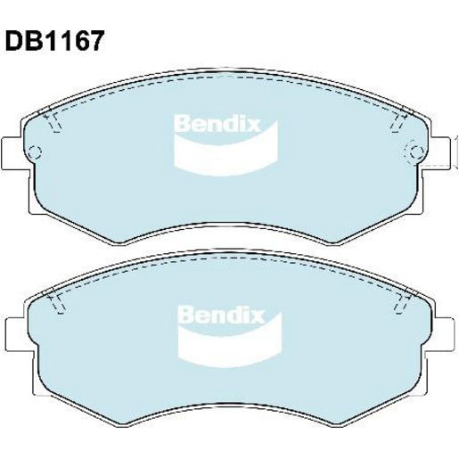 Bendix Heavy Duty Brake Pads Set Front - DB1167HD