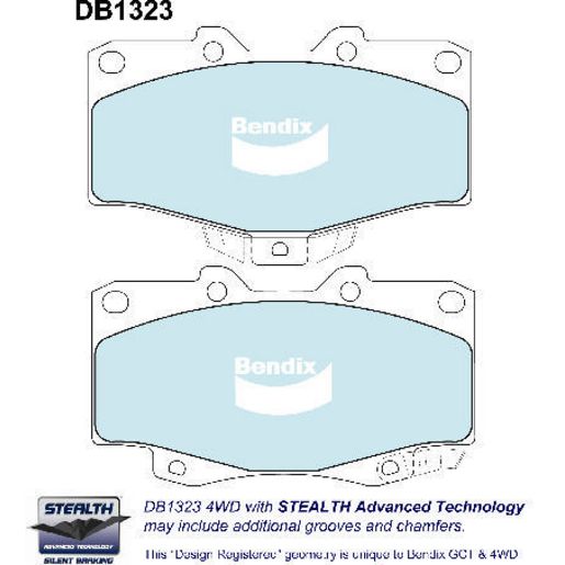 Bendix Heavy Duty Brake Pads Set Front - DB1323HD