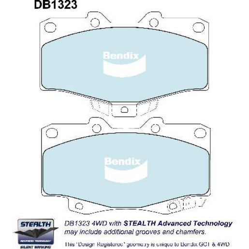 Bendix Heavy Duty Brake Pads Set Front - DB1323HD