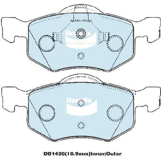 Bendix Heavy Duty Brake Pads Set Front - DB1426HD