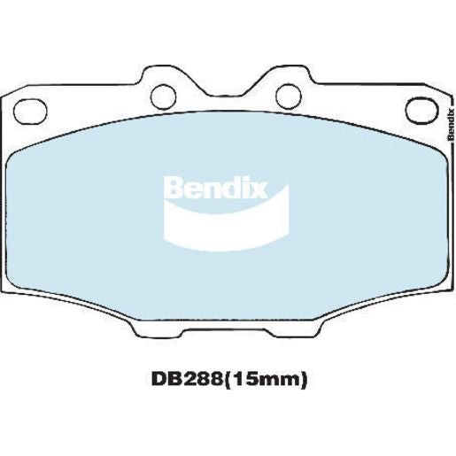 Bendix Heavy Duty Brake Pads Set Front - DB288HD