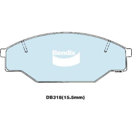 Bendix Heavy Duty Brake Pads Set Front - DB318HD