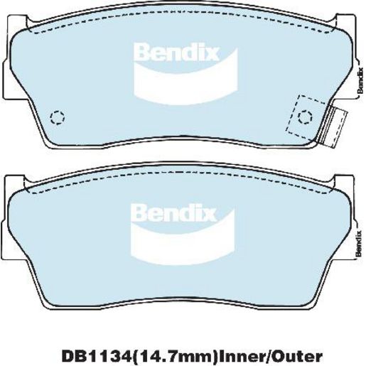 Bendix Heavy Duty Brake Pads Set Front - DB1134HD