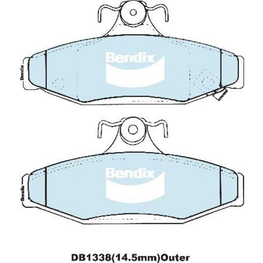 Bendix Heavy Duty Brake Pads Set Rear - DB1338HD