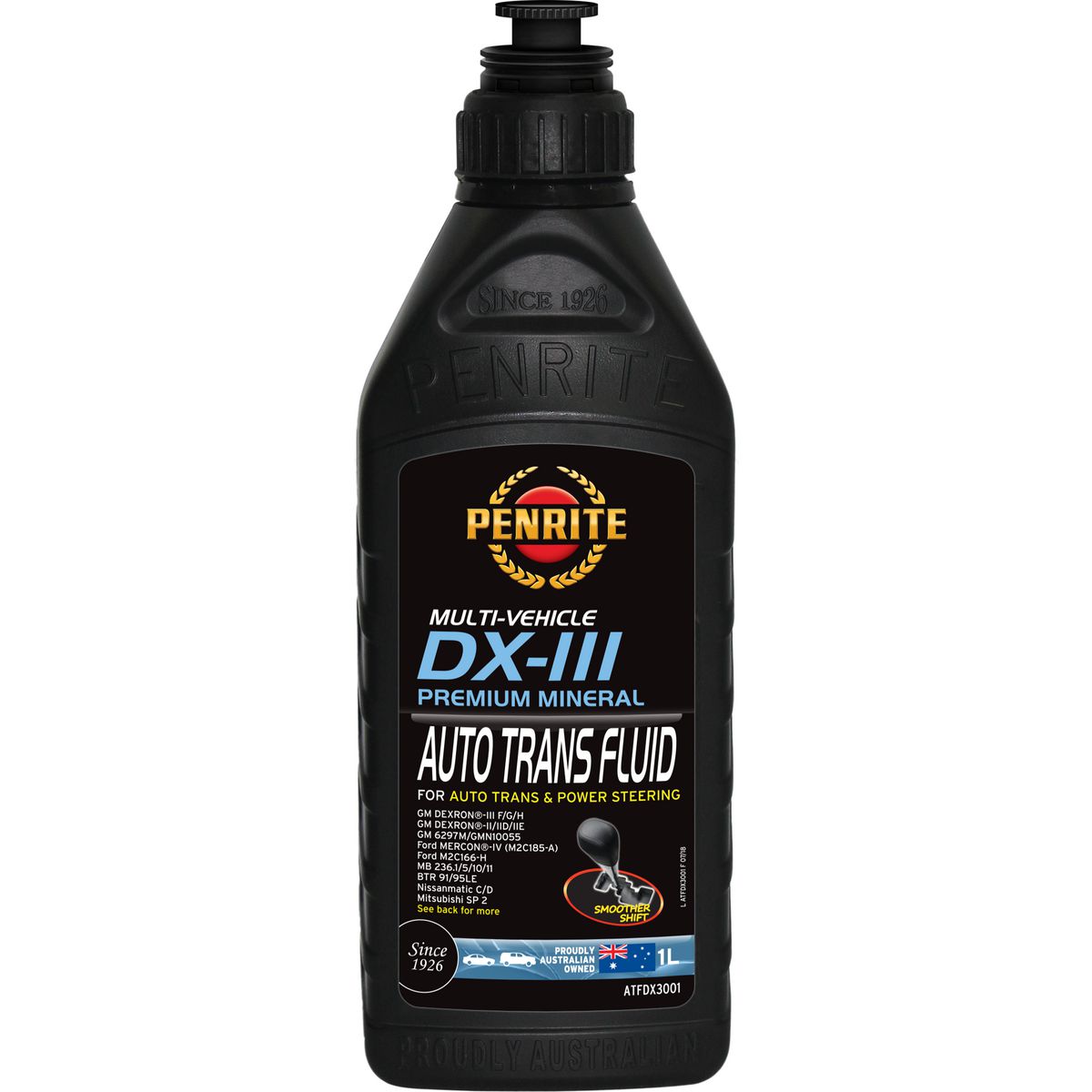 Penrite ATF DXIII Multi Vehicle Automatic Transmission Fluid 1L - ATFDX3001