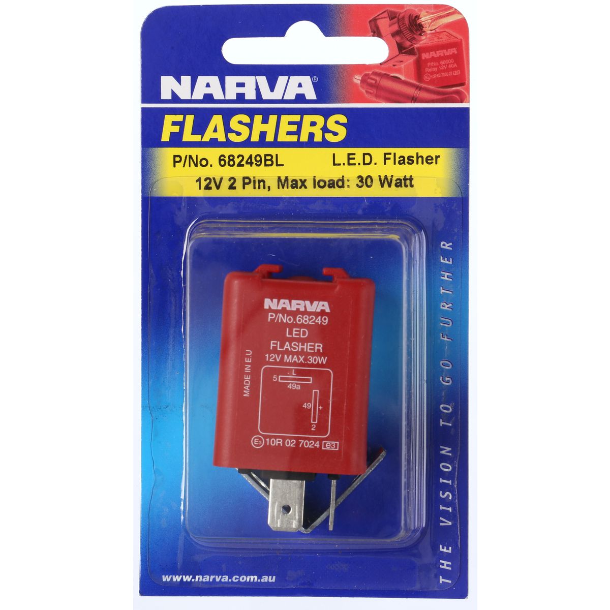 Narva Electronic LED Flasher 12V 2 Pin - 68249BL