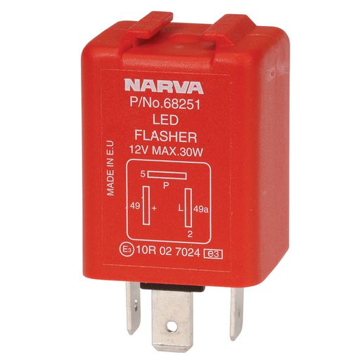 Narva Electronic LED Flasher With Pilot 12V 3 Pin - 68251BL