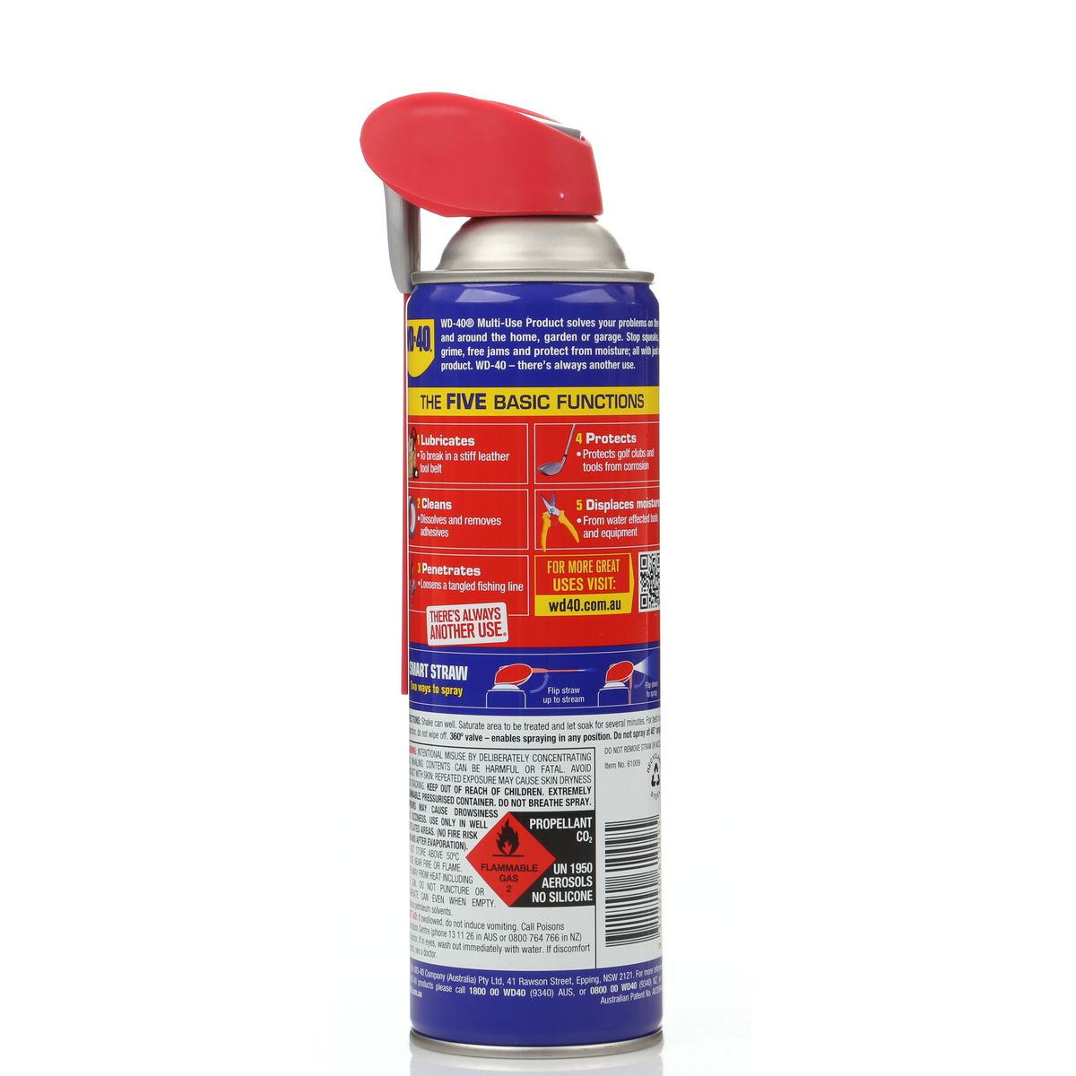 WD-40 Multi Purpose Lubricant with Smart Straw 350g - 61009