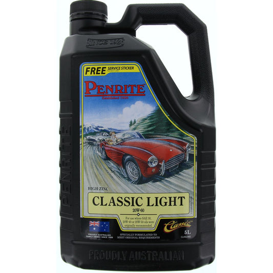 Penrite Classic Light 20W-60 Engine Oil 5L - CLASL005