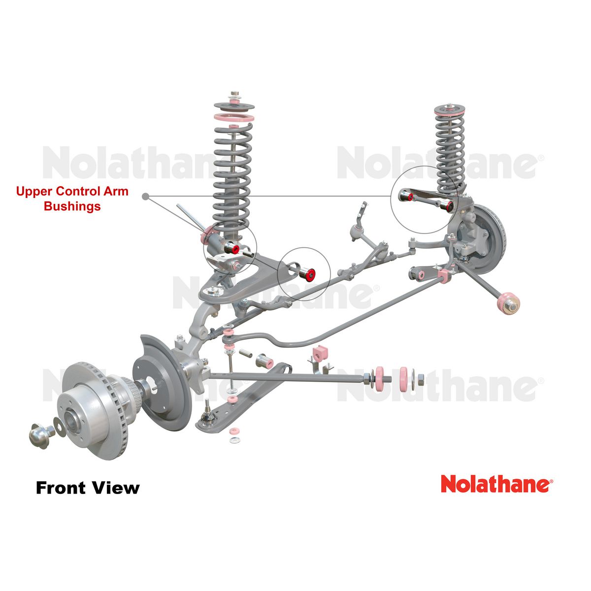 Nolathane Front Upper Control Arm Bushing Kit - 45511