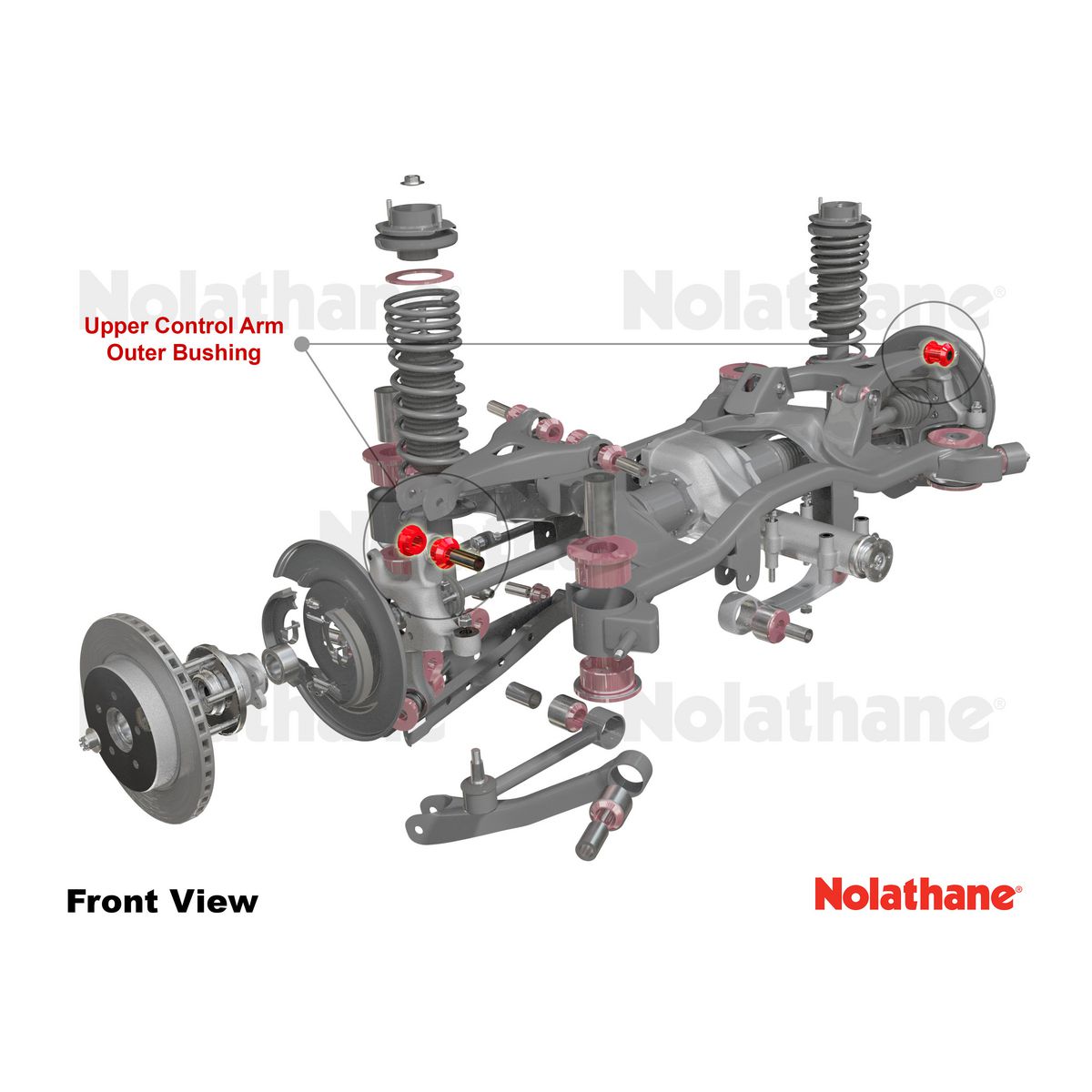 Nolathane Rear Upper Control Arm Outer Bushing Kit - 46325