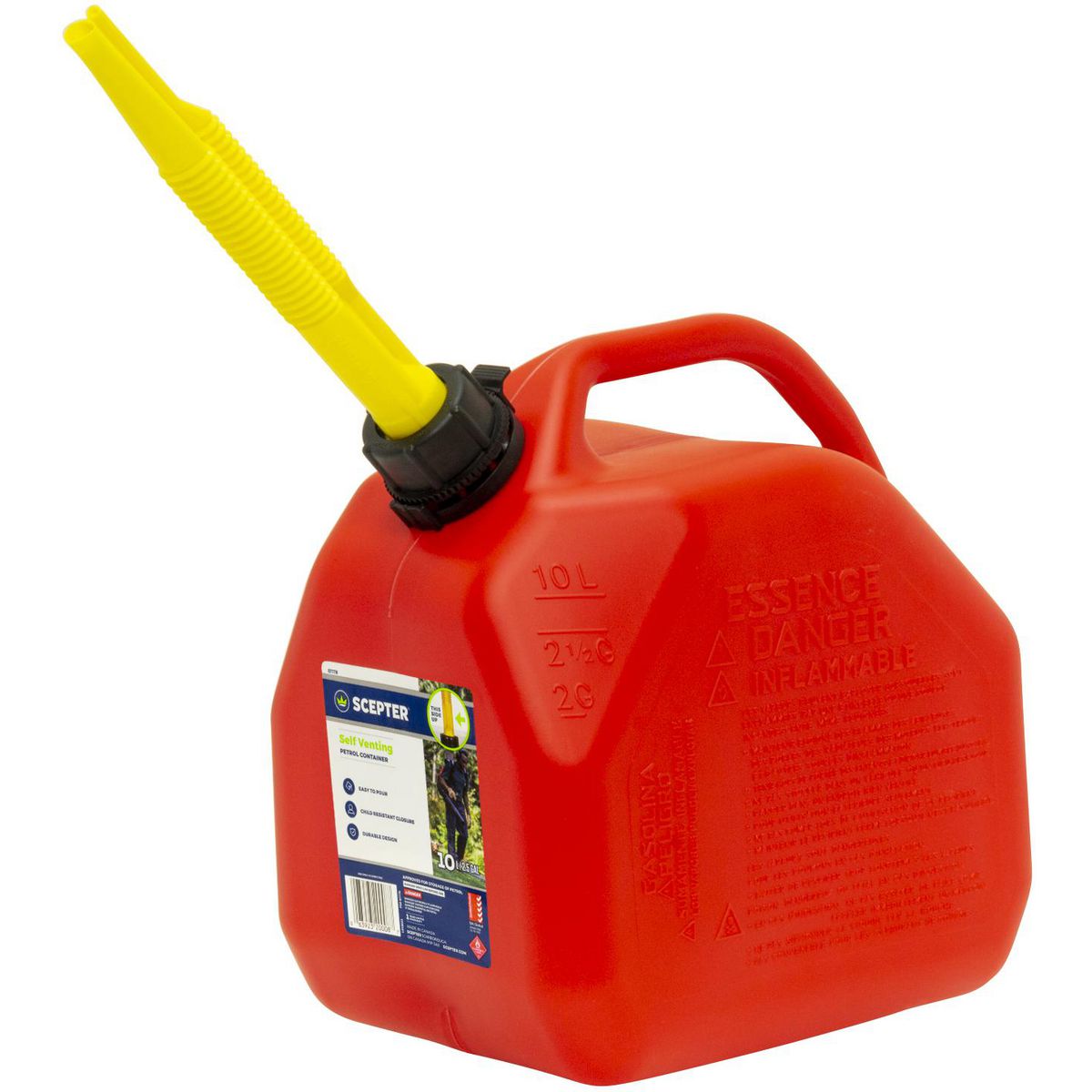 Scepter Jerry Can Red 10L - 07779