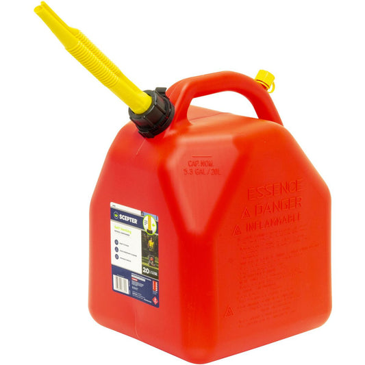 Scepter Jerry Can Red 20L Squat - 07694