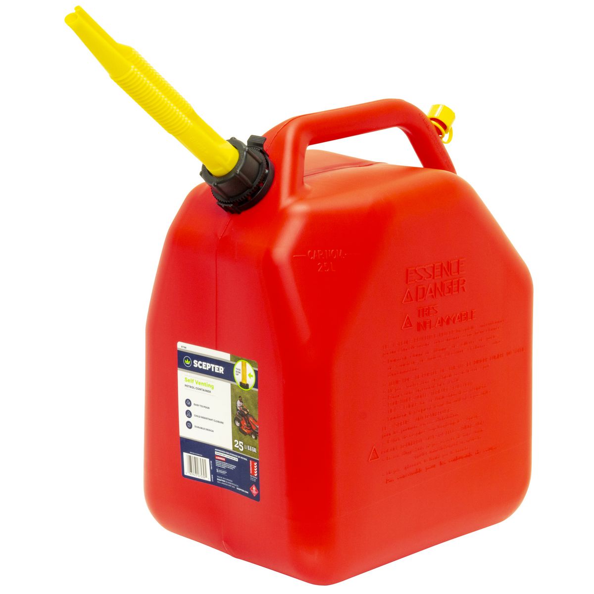 Scepter Jerry Can Red 25L - 07788