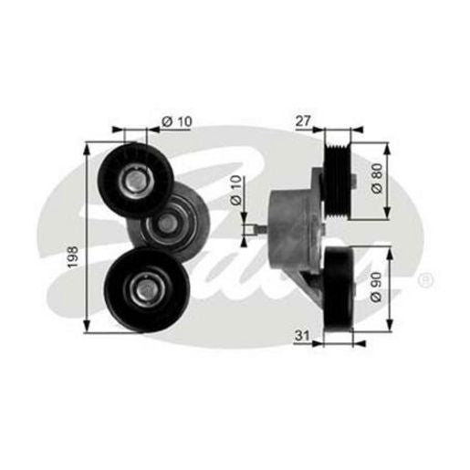 Gates Automatic Belt Tensioner - 38167