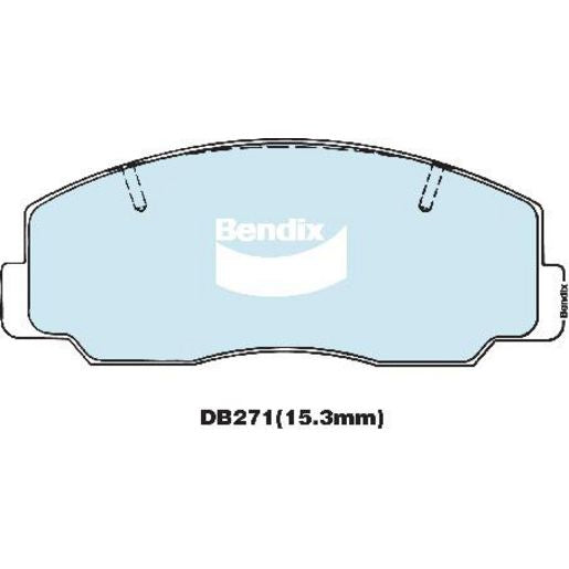 Bendix General CT Brake Pads Set Front - DB271CT