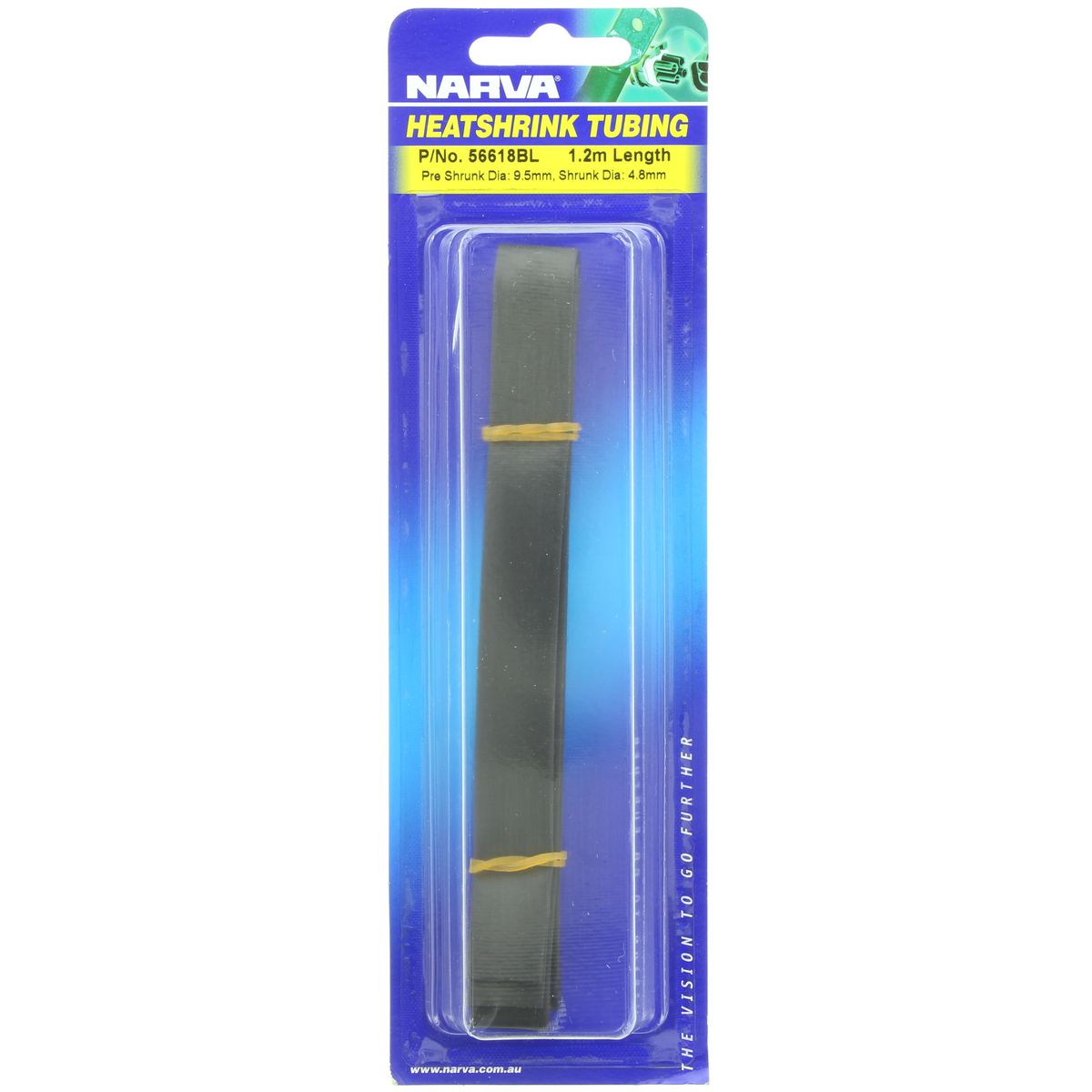 Narva Heat Shrink Standard Black ID: 9.5mm Length: 1.2m - 56618BL