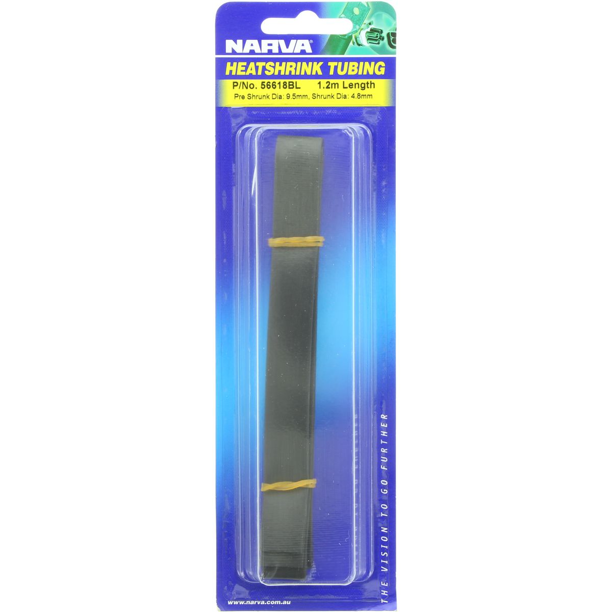 Narva Heat Shrink Standard Black ID: 9.5mm Length: 1.2m - 56618BL