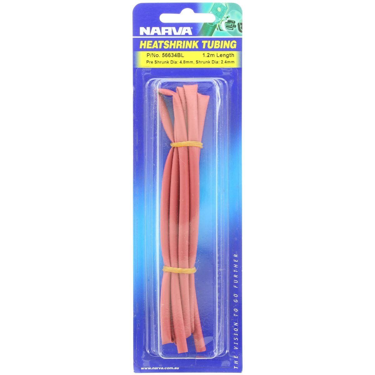 Narva Heat Shrink Standard Red ID: 4.8mm Length: 1.2m - 56634BL