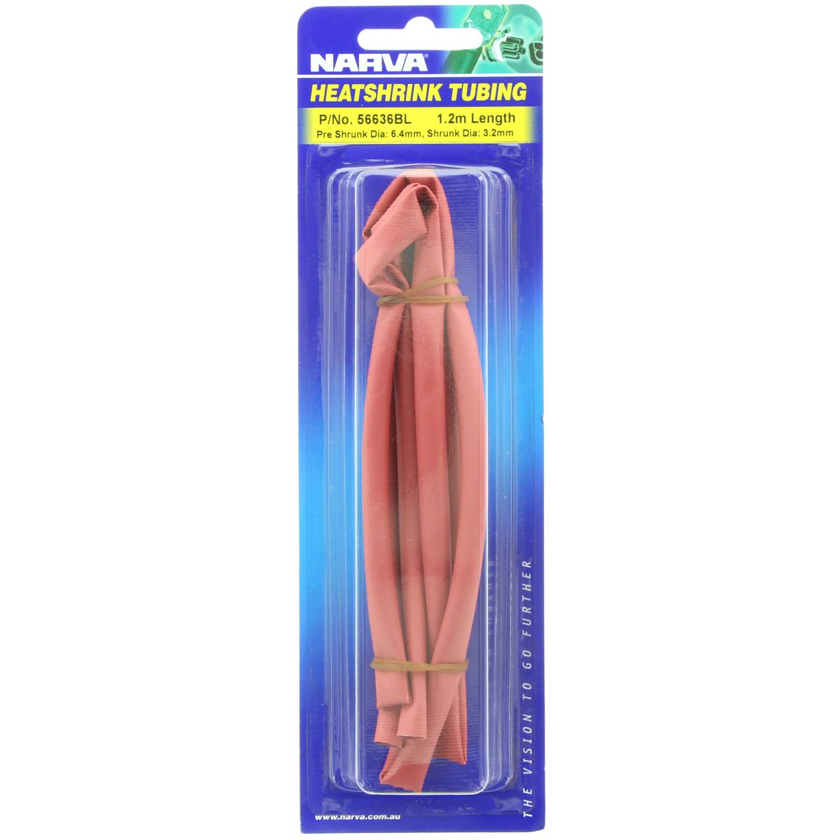 Narva Heat Shrink Standard Red ID: 6.4mm Length: 1.2m - 56636BL