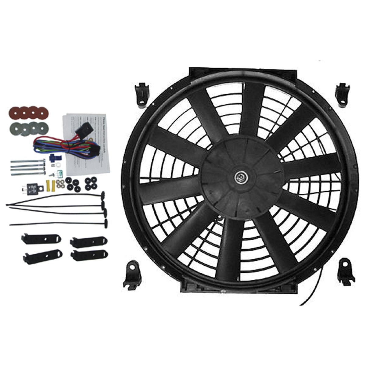 OEX Universal Fan 12V Pusher - Reversible OD:292mm - EFX1012K