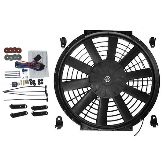 OEX Universal Fan 12V Pusher - Reversible OD:292mm - EFX1012K
