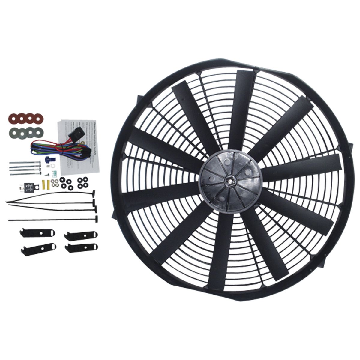 OEX Universal Fan 12V Pusher - Reversible OD:428mm - EFX1612K