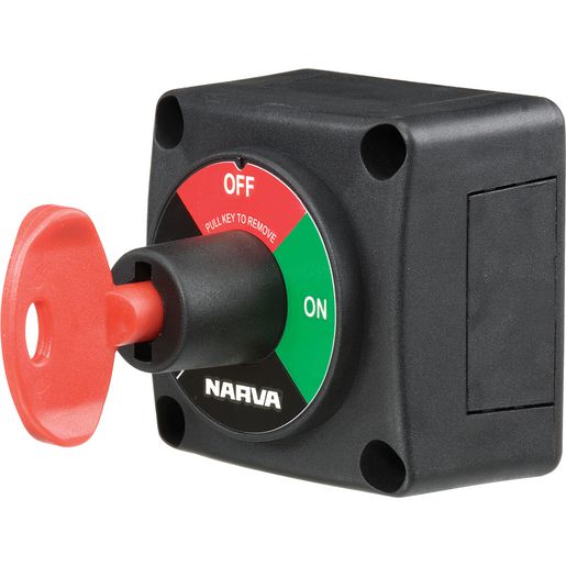 Narva Battery Master Switch With Removable Key - 61078BL