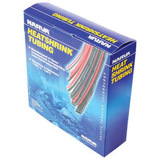 Narva Heat Shrink Standard Black ID: 12.7mm Length: 5m - 56620/5