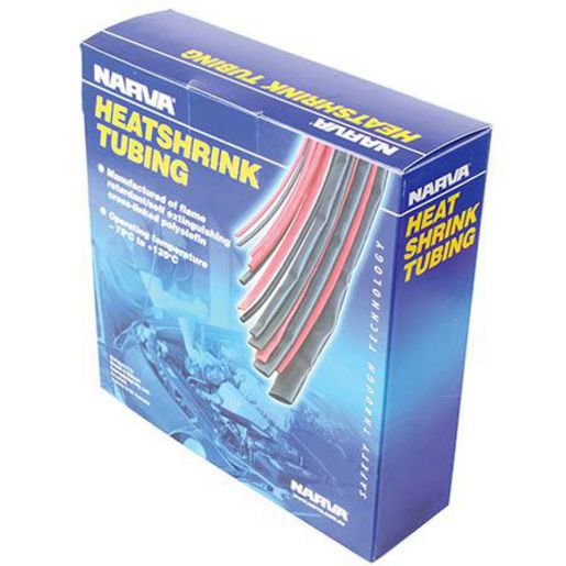 Narva Heat Shrink Standard Black ID: 4.8mm Length: 10m - 56614/10