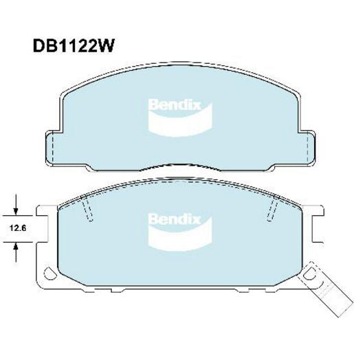 Bendix Heavy Duty Brake Pads Set Front - DB1122WHD