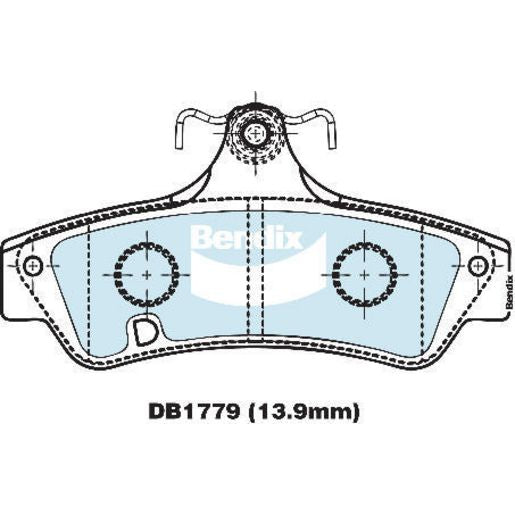 Bendix Heavy Duty Brake Pads Set Rear - DB1779HD