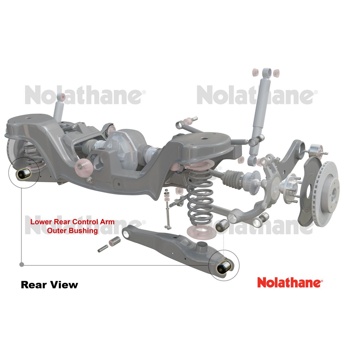 Nolathane Rear Lower Control Arm Outer Bearing Kit - 46287