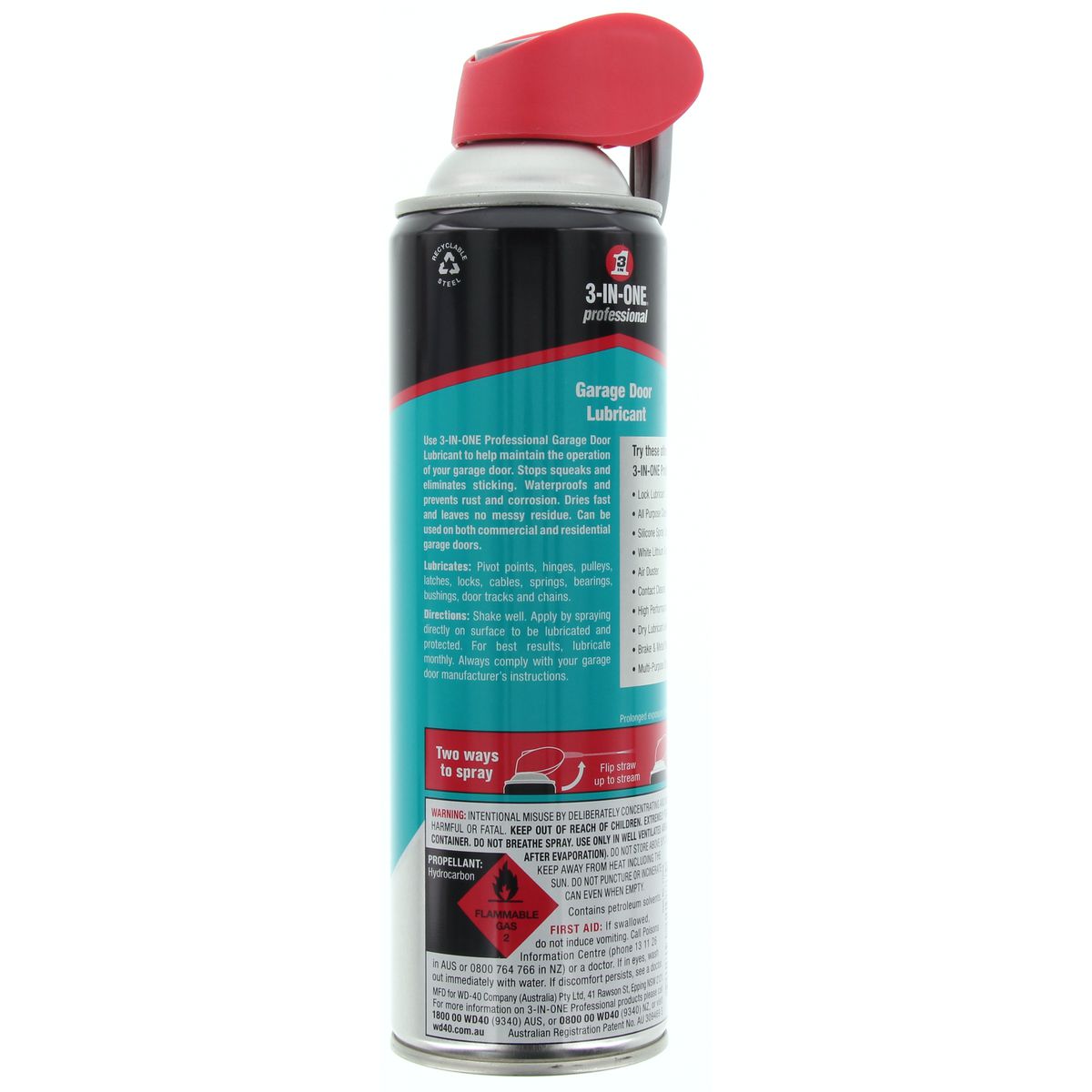 WD-40 3-In-One Garage Door Lubricant 300g - 11189