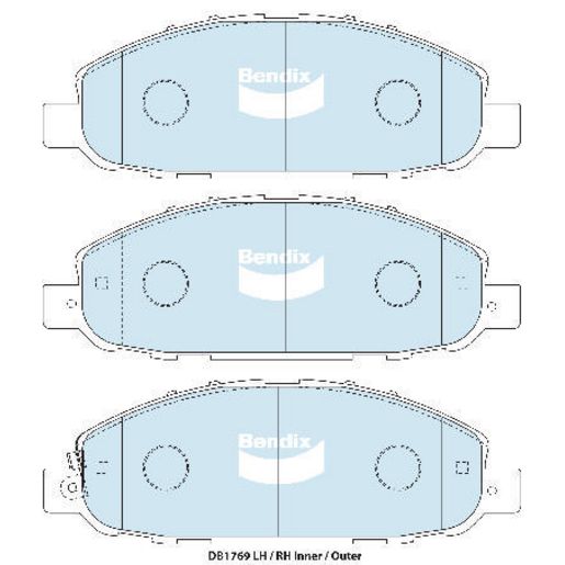 Bendix Heavy Duty Brake Pads Set Front - DB1769HD