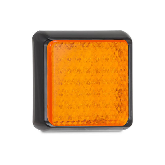 LED Autolamps 12/24V Indicator Lamp 49 LEDs With Bracket And Wire - 100AM