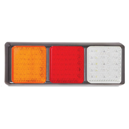 LED Autolamps 12/24V Stop/Tail/Indicator/Reverse Assembly With 123 LEDs - 100BARWM