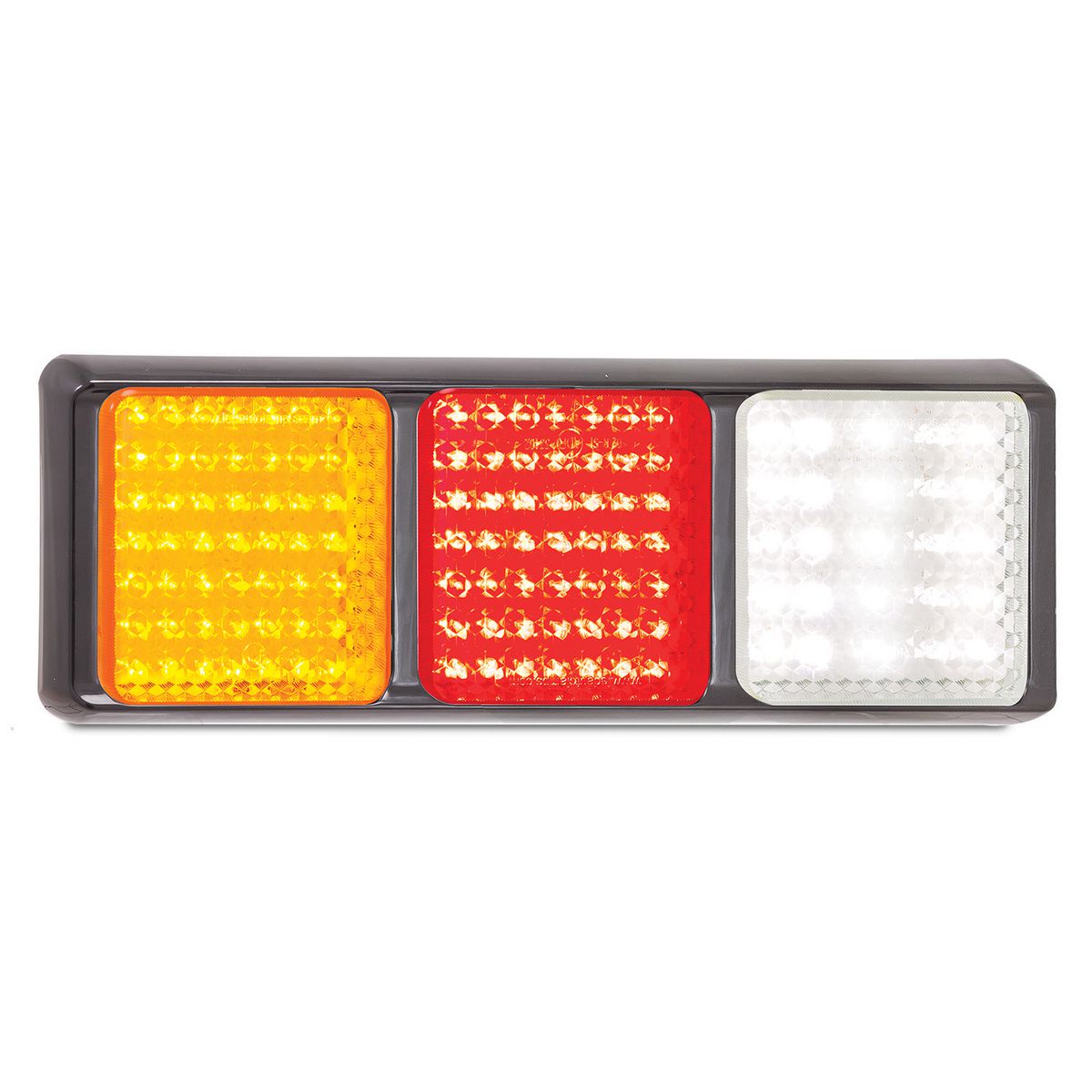 LED Autolamps 12/24V Stop/Tail/Indicator/Reverse Assembly With 123 LEDs - 100BARWM