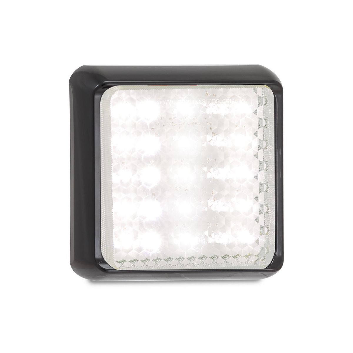 LED Autolamps 12/24V Reversing Lamp With 25 White LEDs With Bracket and 30cm Wire - 100WM