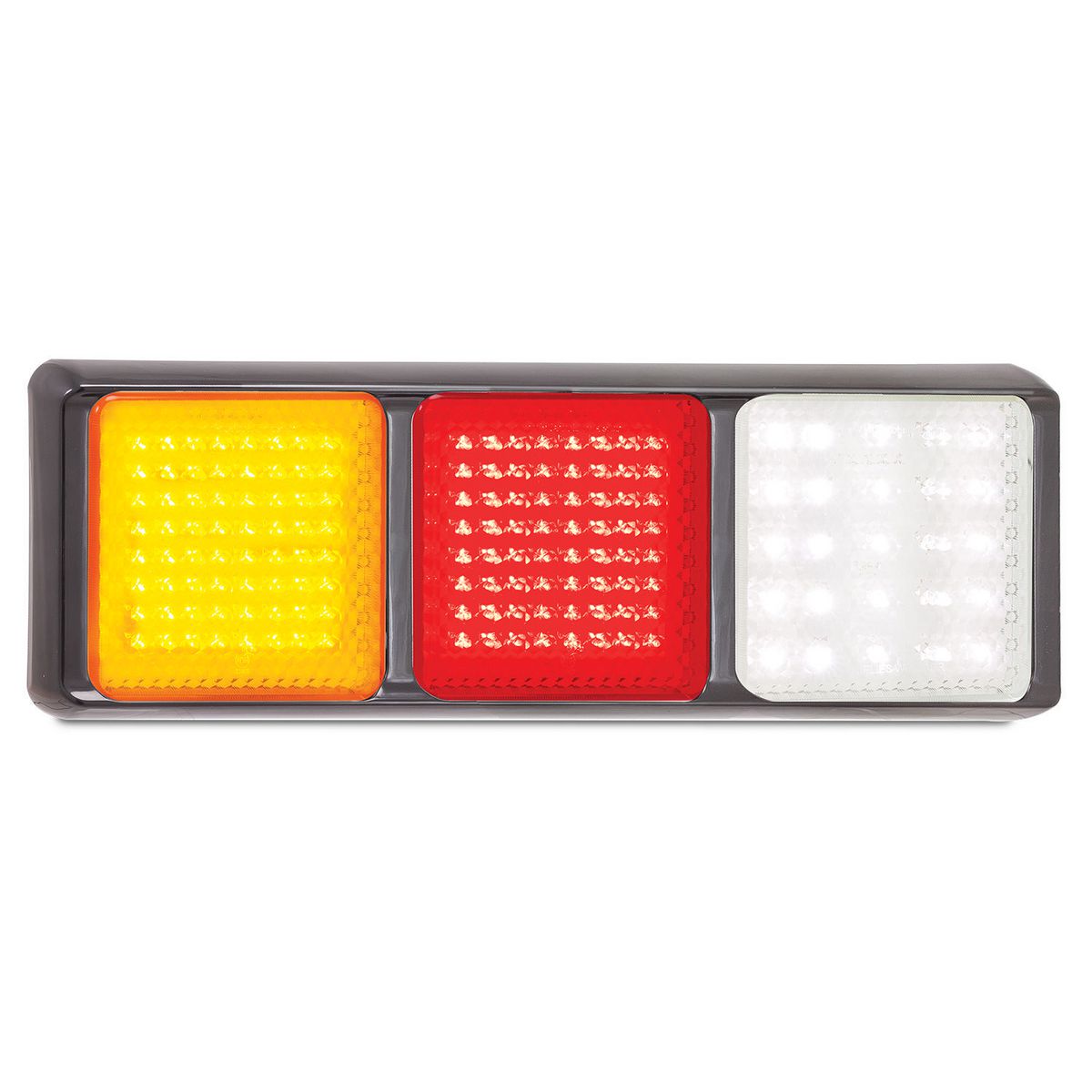 LED Autolamps 12/24V Stop/Tail/Indicator/Reverse Assembly 3 Lamps With 153 LEDs - 125BARWM