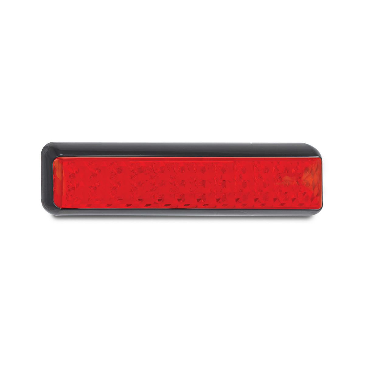 LED Autolamps 12/24V Stop Tail Light With Black Bracket 200x50mm - 200BRM