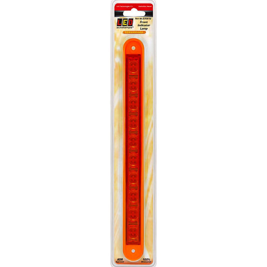 LED Autolamps 12V Indicator Strip Lamp With 10 Square LEDs Recessed Mount - 235A12