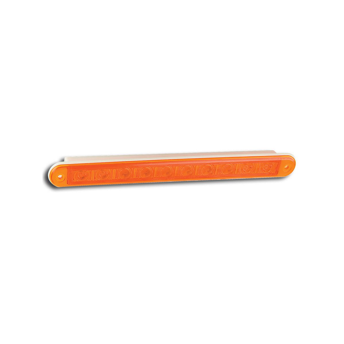 LED Autolamps 12V Indicator Strip Lamp With 10 Square LEDs Recessed Mount - 235A12