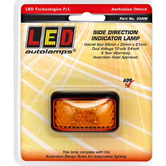 LED Autolamps 10/30V Side Direction Indicator With 4 LEDs - 35AM