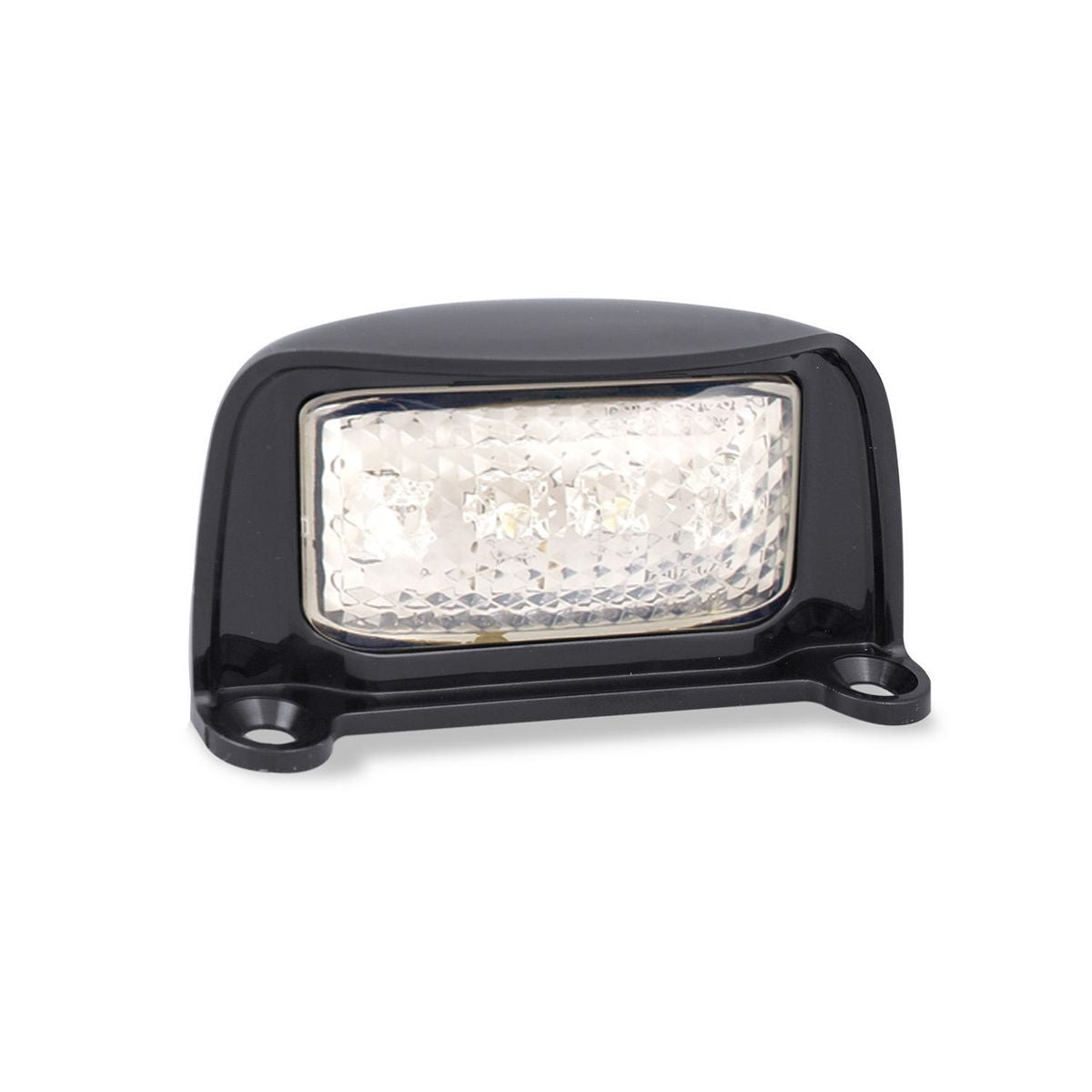 LED Autolamps Multi Volt Licence Plate Lamp Black Bracket With 40cm Wire - 35BLMB