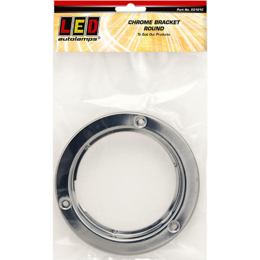 LED Autolamps Chrome Plated Bracket Suit Round Lights - 53101C