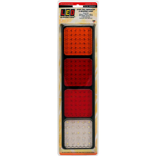 LED Autolamps Multi Volt Stop/Tail/Indicator/Reverse Assembly With 4 Lamps - 80BARRWM