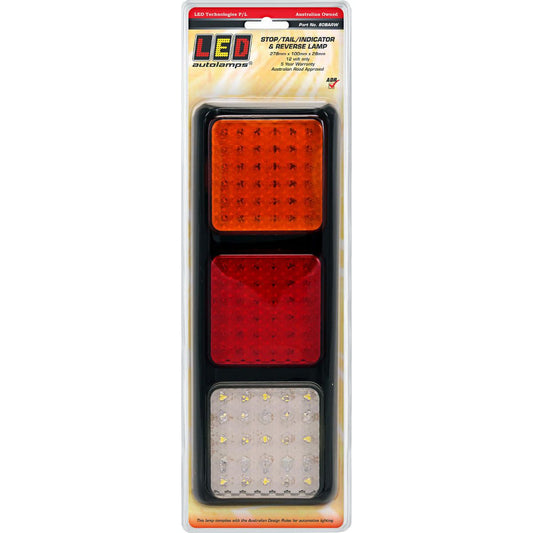LED Autolamps 12V LED Stop/Tail/Indicator/Reverse Assemnly Lamp With 108 LEDs - 80BARW